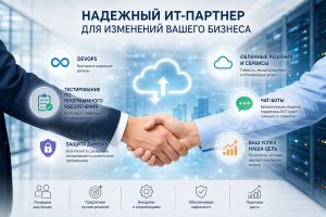 Надежный ИТ-партнер для изменений вашего бизнеса: DevOps, облака, тестирование, чат-боты и защита данных